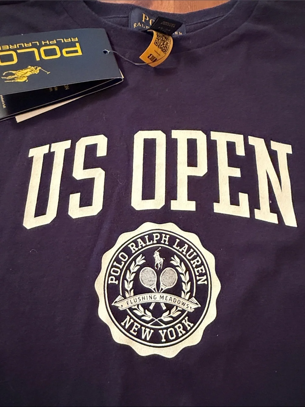 Ralph Lauren Navy Blue US Open Graphic Tee